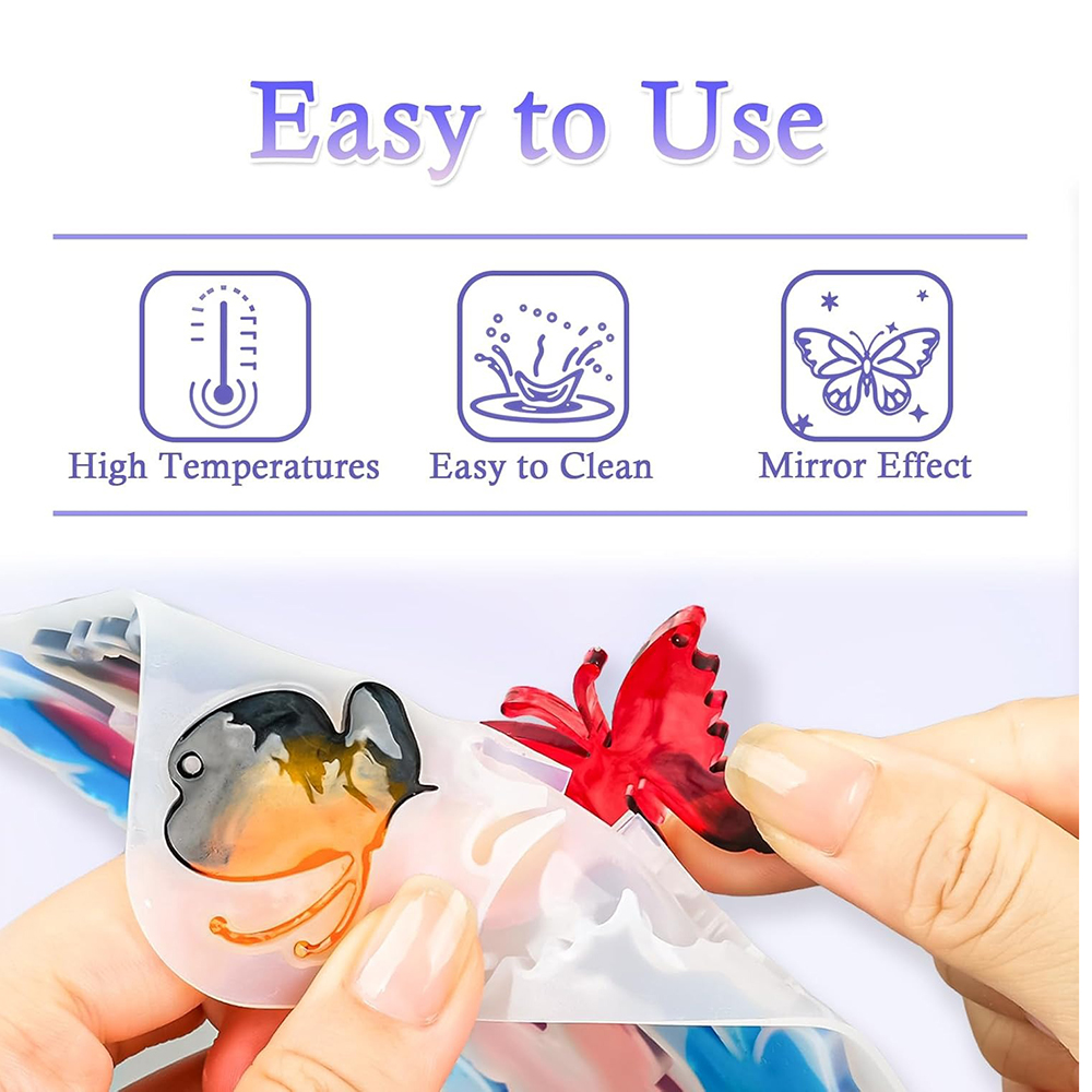 Resin Earring Molds Butterfly  – обзор и цена Resin Art Keychain