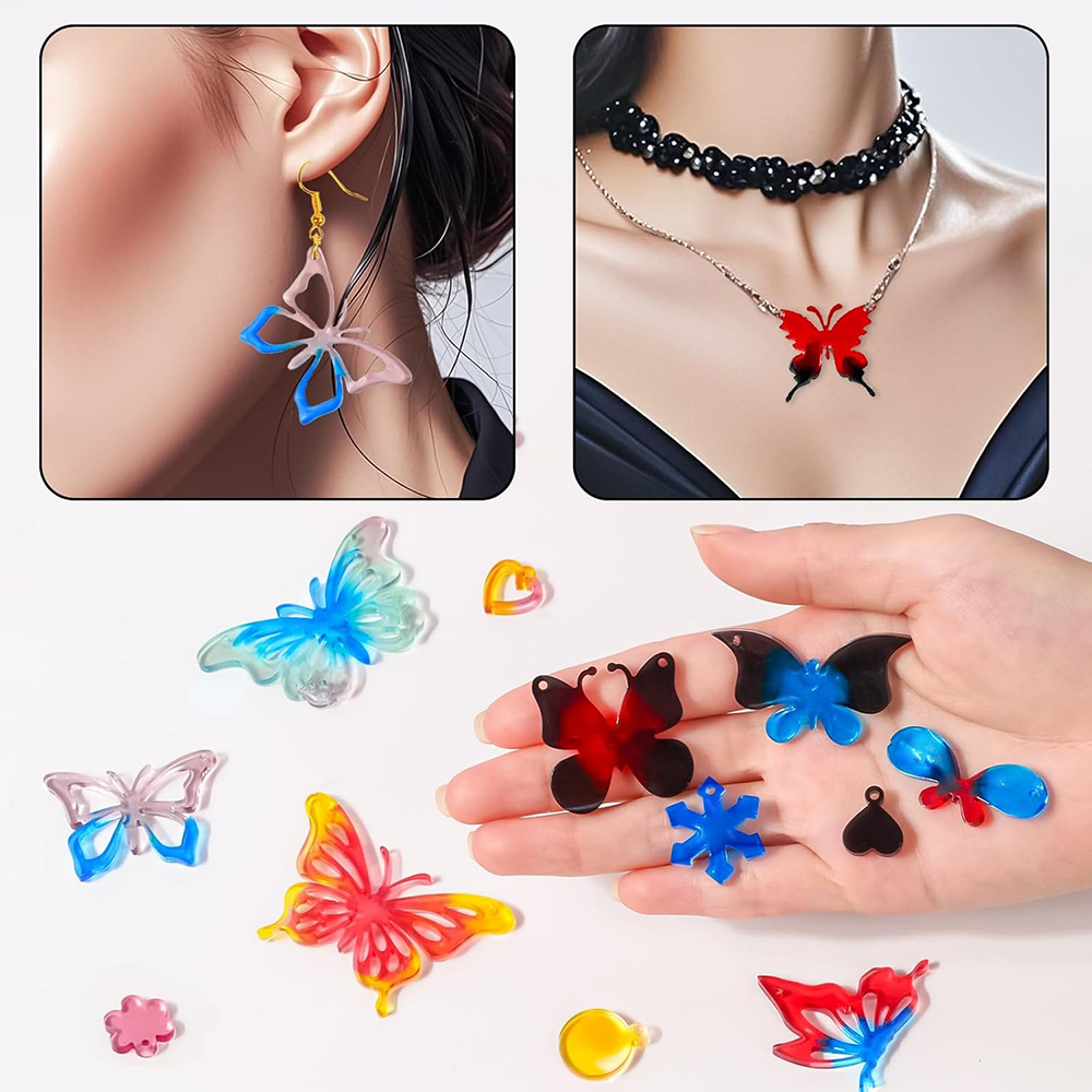 Resin Earring Molds Butterfly  – обзор и цена Resin Art Keychain
