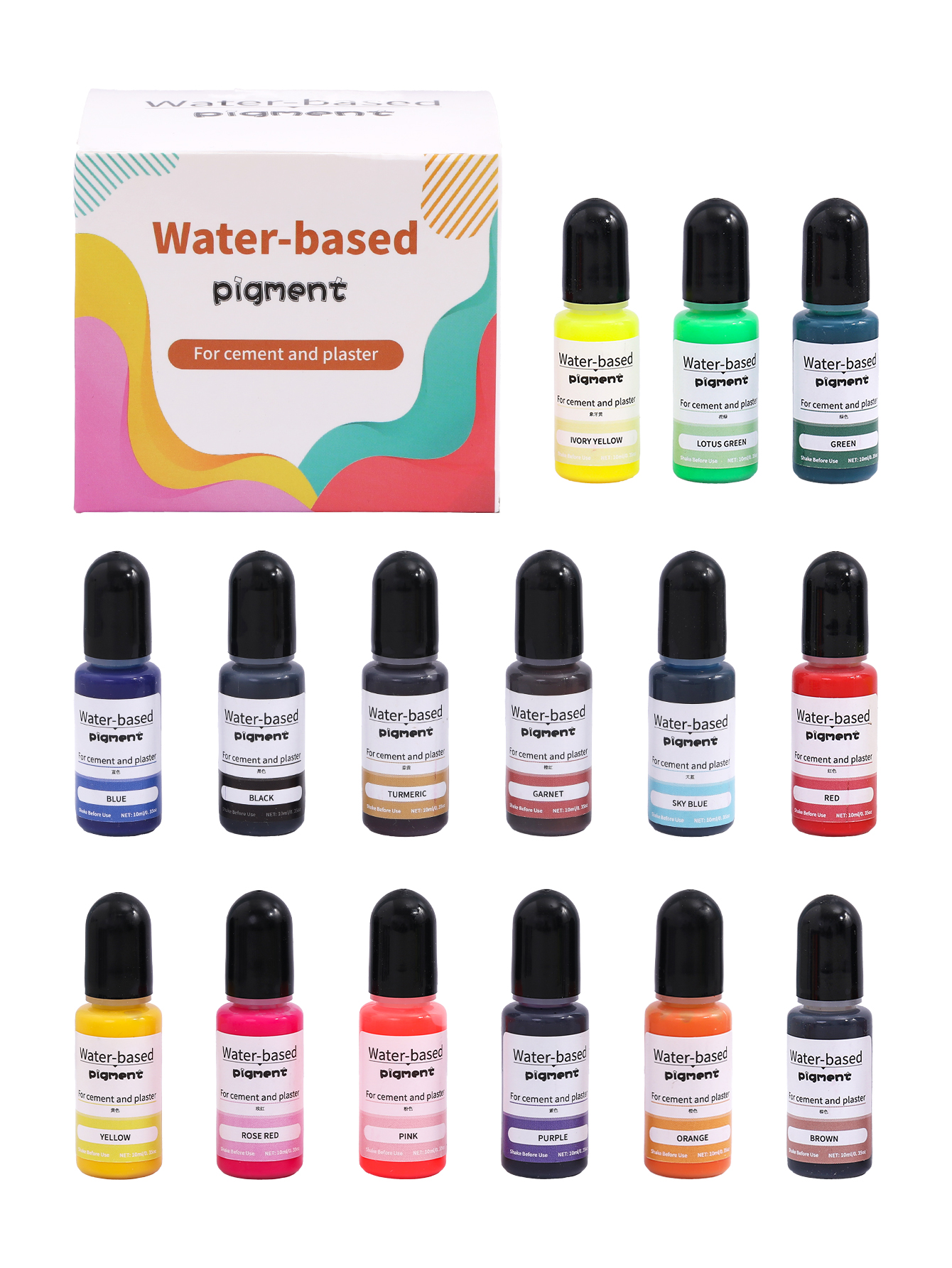 1Set 15Colors Diy Water-Based  – обзор и цена Resin Color Paste