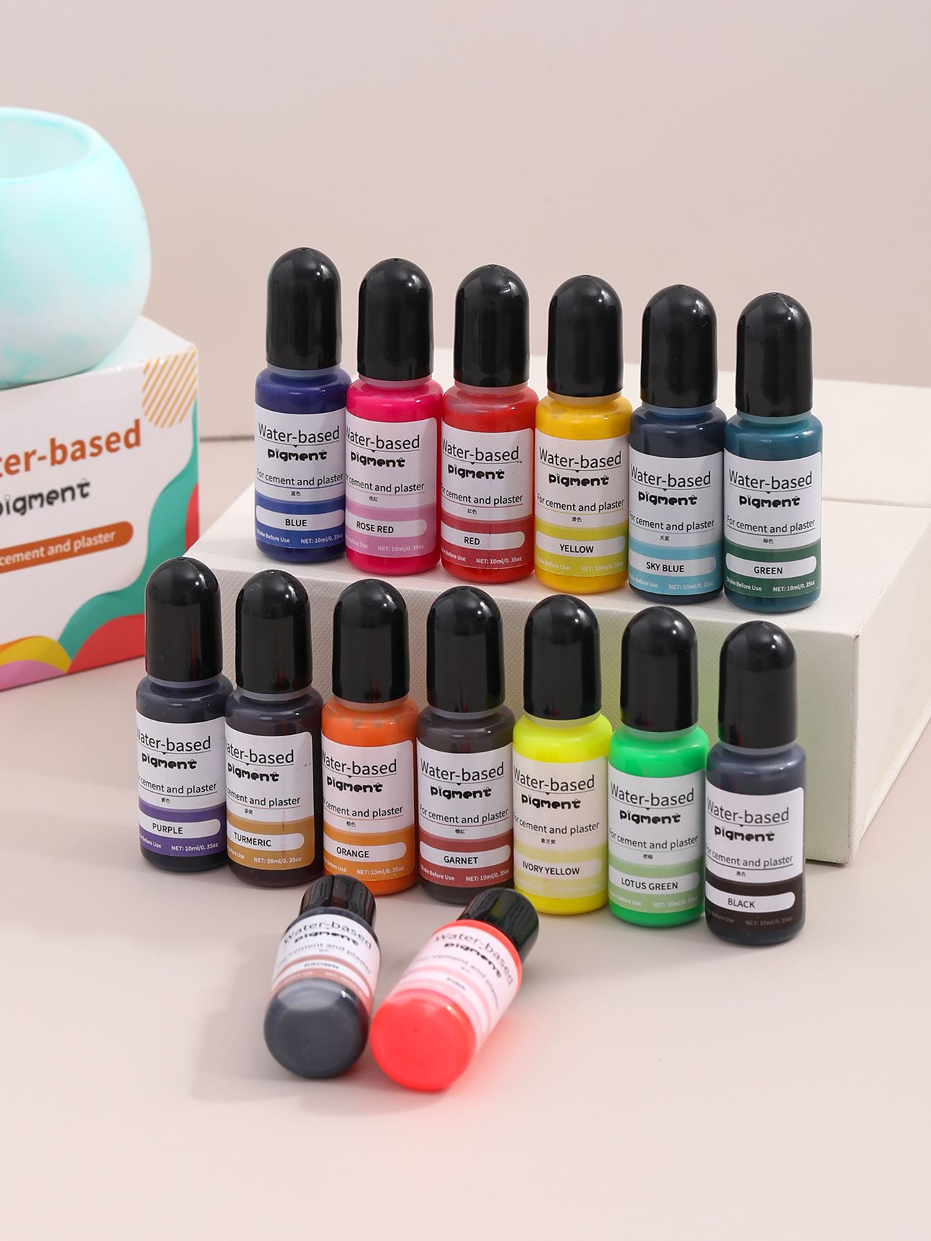 1Set 15Colors Diy Water-Based  – обзор и цена Resin Color Paste