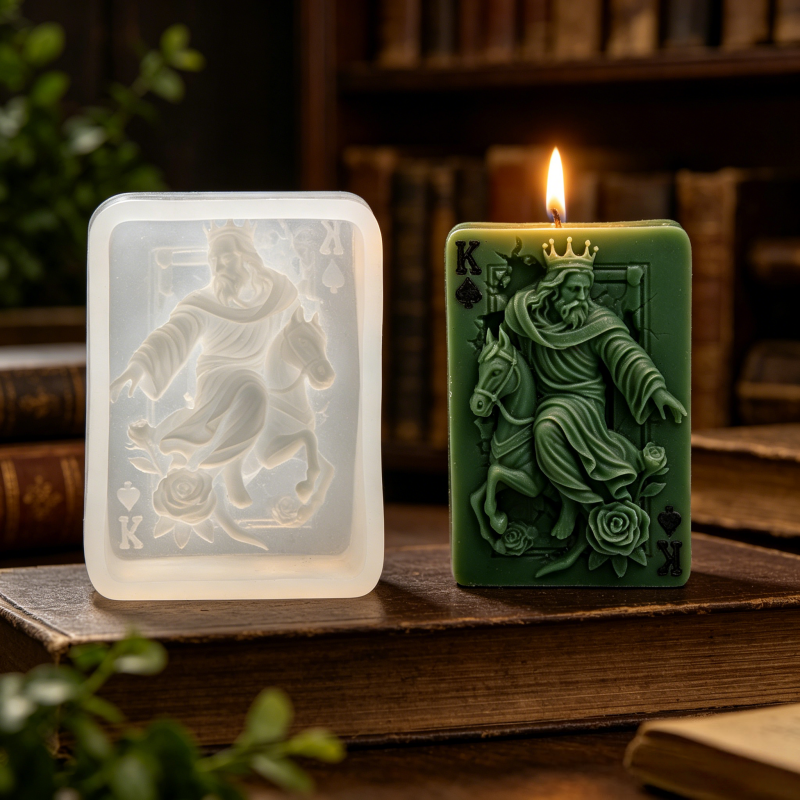Vintage Spade King Poker Card  – обзор и цена Resin Art With Rose
