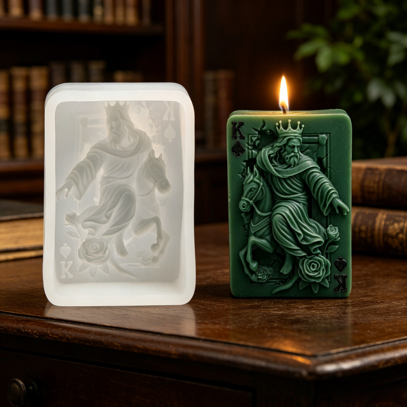 Vintage Spade King Poker Card  – обзор и цена Resin Art With Rose