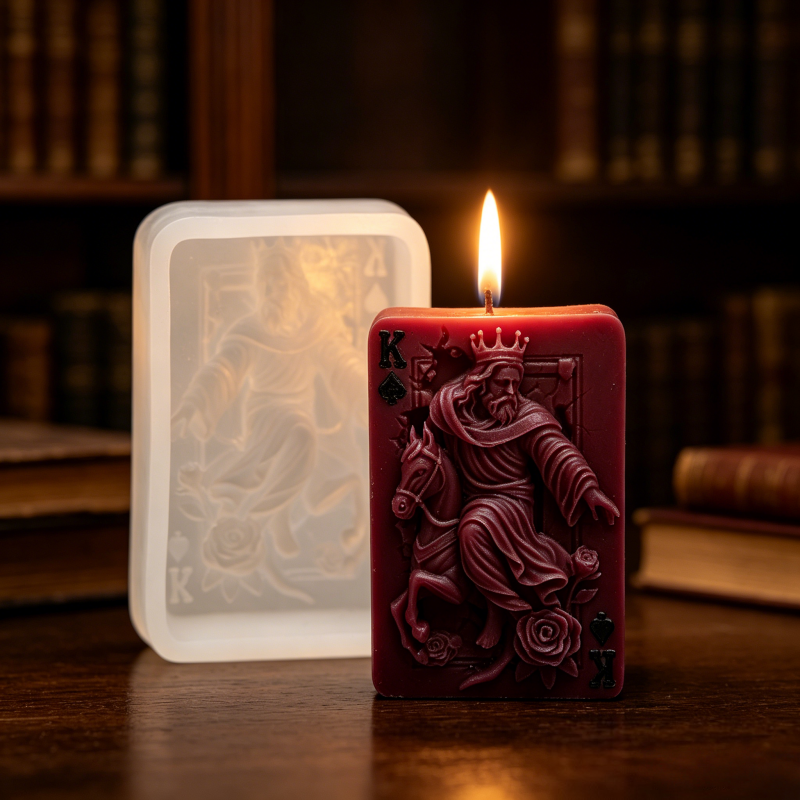 Vintage Spade King Poker Card  – обзор и цена Resin Art With Rose
