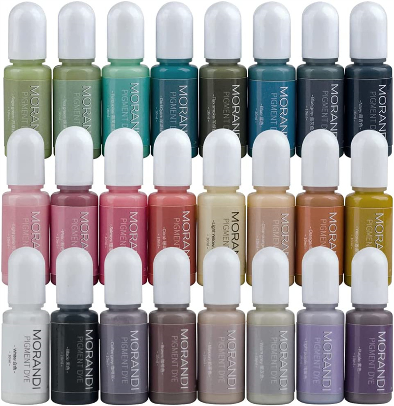 24Colors Morandi Opaque Color  – обзор и цена Resin Pigment Alcohol Ink