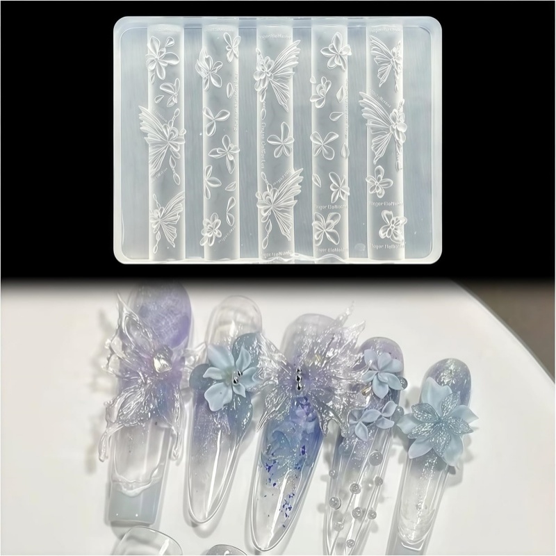 3D Butterfly Flower Gel Nail A – обзор и цена Resin Art Template