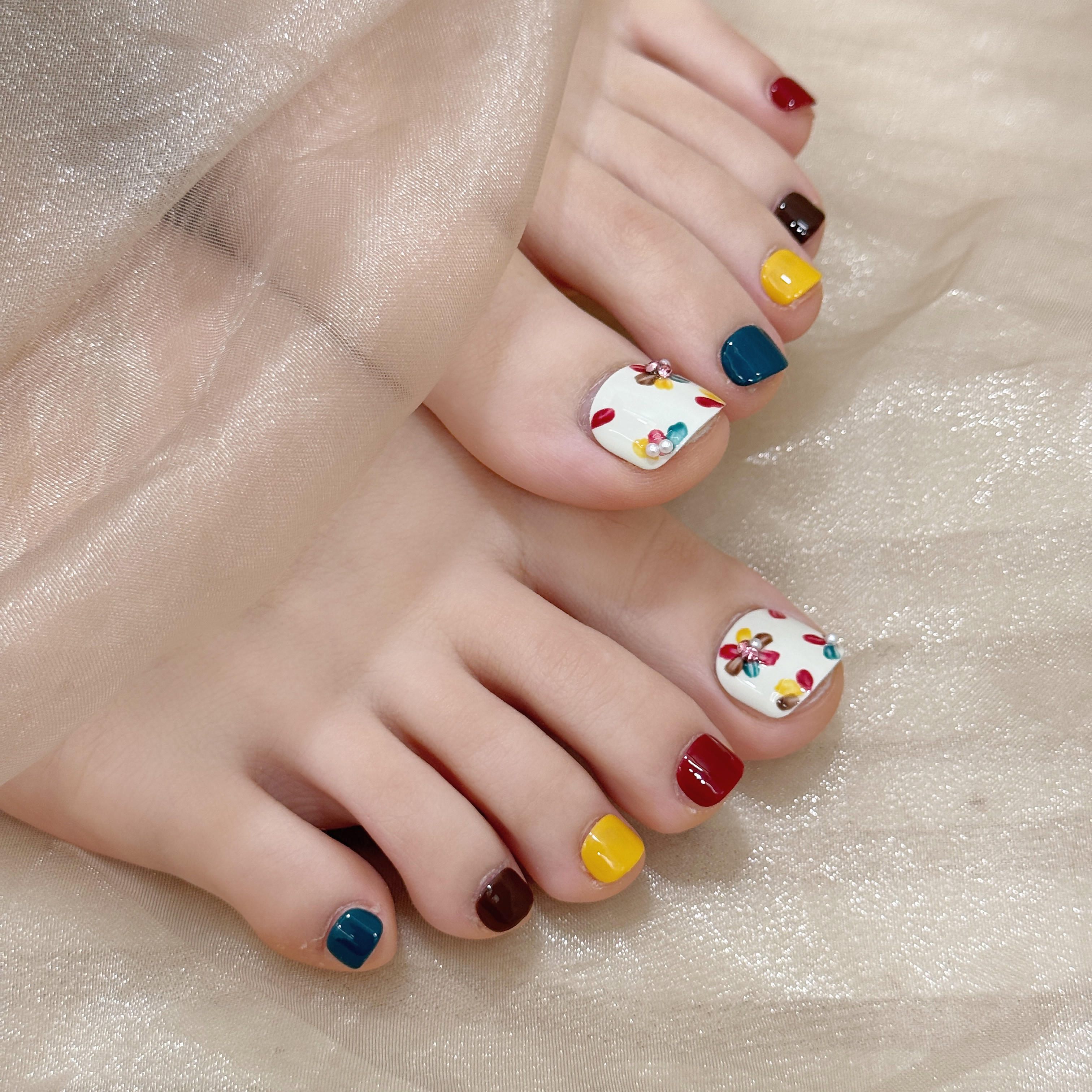 12pcs Handmade Pressed Foot Na – обзор и цена Resin Art Using Flowers