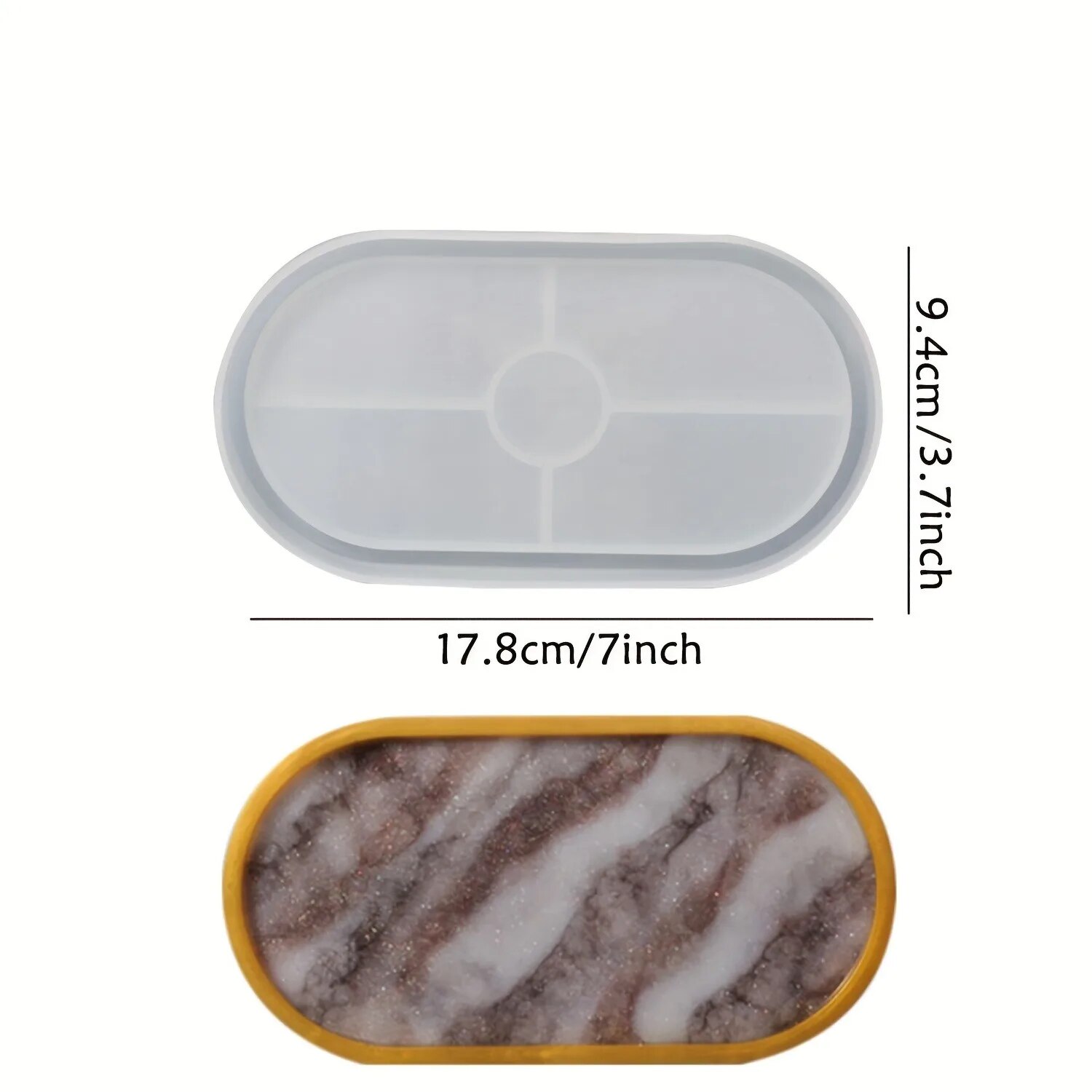 1pc Oval Coaster Epoxy Resin C – обзор и цена Resin Art Tray
