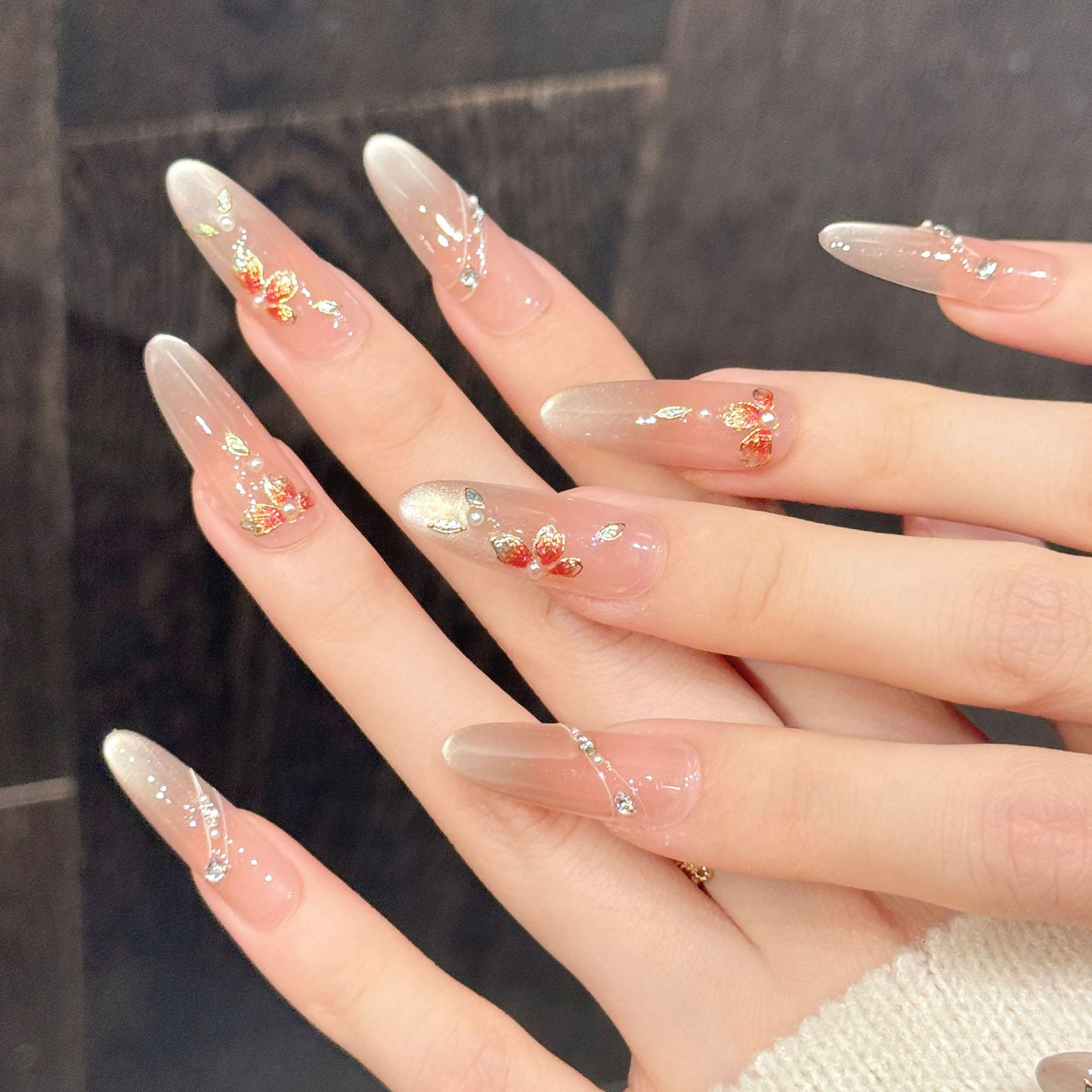 10pcs Handmade Fake Nails Pres – обзор и цена Resin Art Design