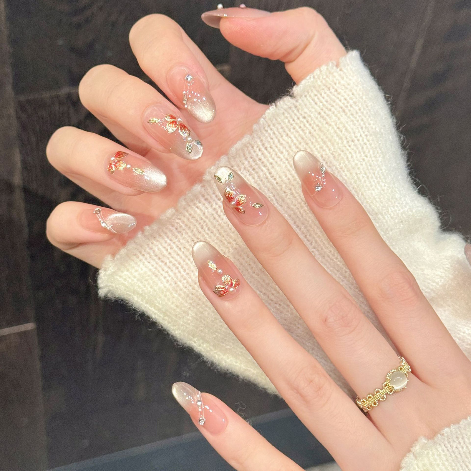 10pcs Handmade Fake Nails Pres – обзор и цена Resin Art Design