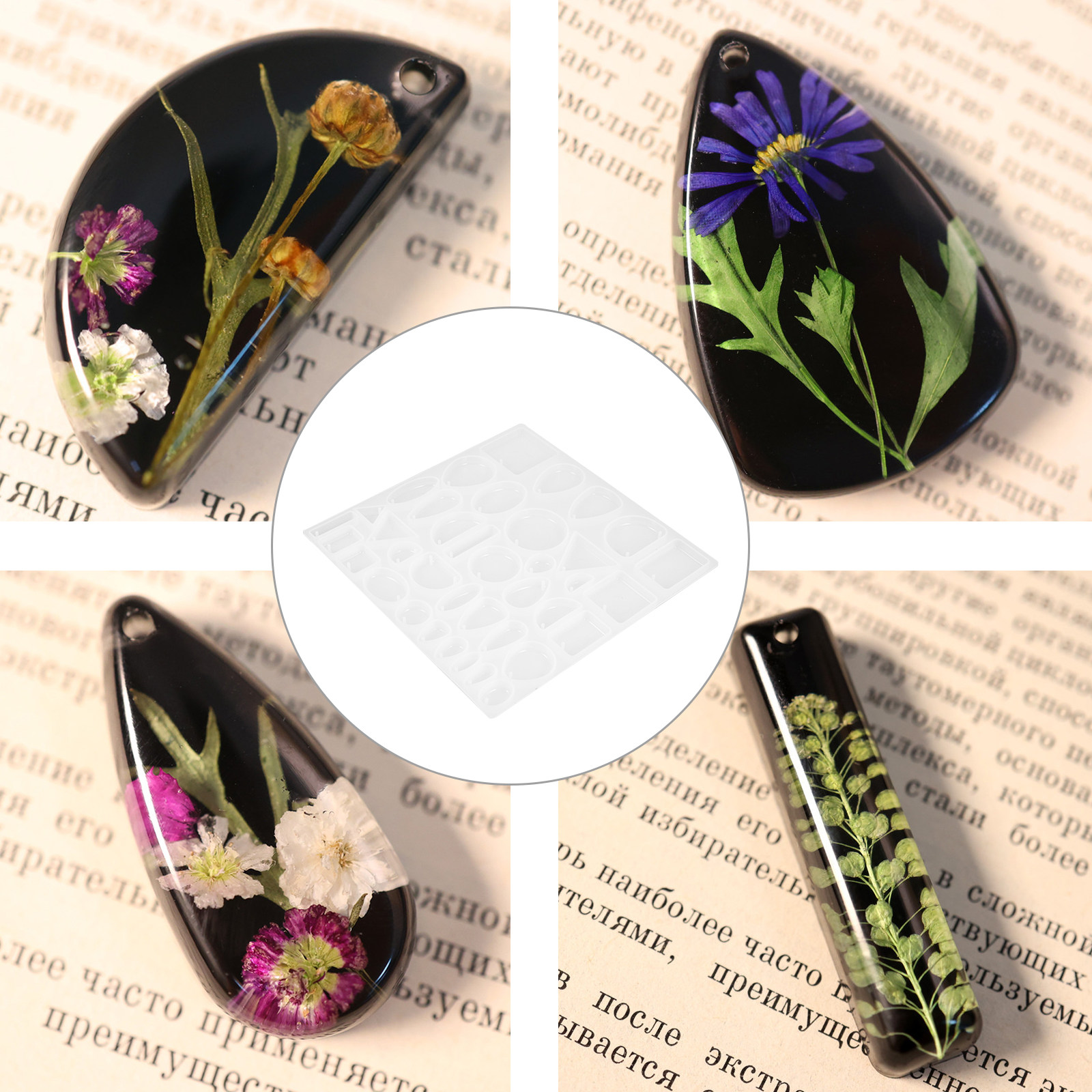 Crystal Resin Drop Mold Set fo – обзор и цена Resin Art Necklace