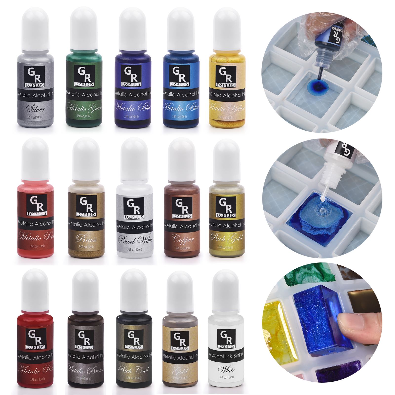 1 Set Resin Pigment Kit Art In – обзор и цена Resin Pigment Alcohol Ink
