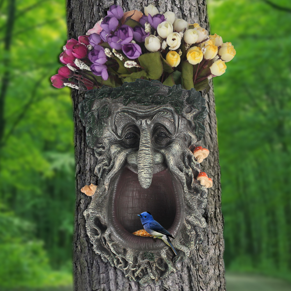 Bird Feeder Tree Faces Decor O – обзор и цена Resin Art Using Flowers