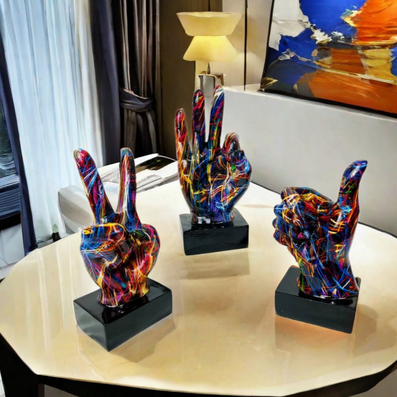 Graffiti Rock on Hand Figurine – обзор и цена Resin Art On Wall