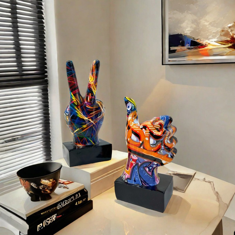 Graffiti Rock on Hand Figurine – обзор и цена Resin Art On Wall