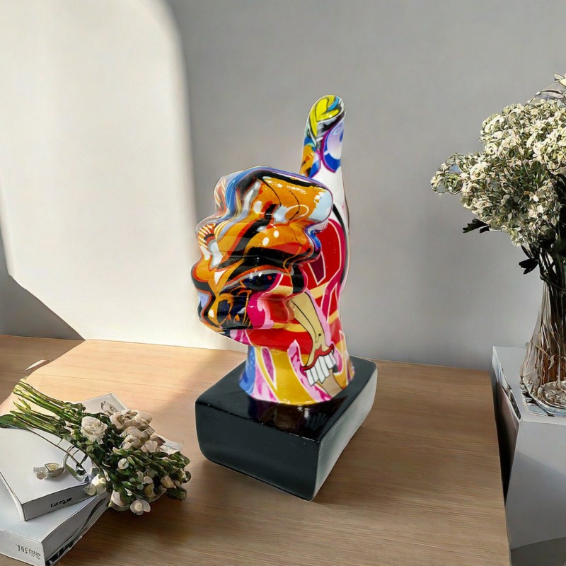 Graffiti Rock on Hand Figurine – обзор и цена Resin Art On Wall