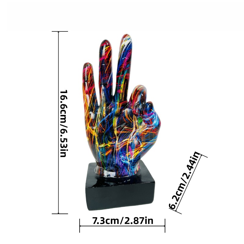 Graffiti Rock on Hand Figurine – обзор и цена Resin Art On Wall