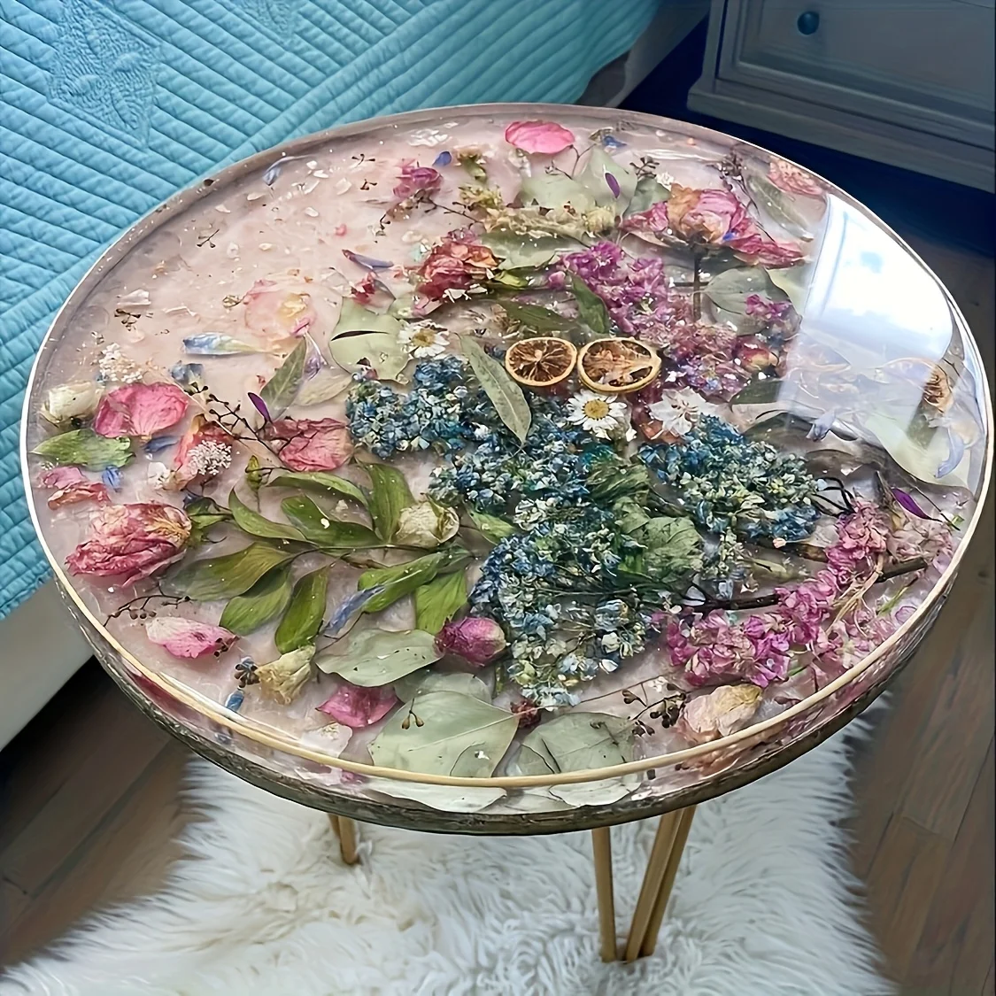 DIY Resin Round Table Silicone – обзор и цена Resin Art Tray