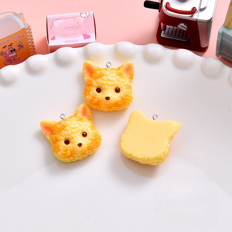 10Pcs Cartoon Biscuits Dog Res – обзор и цена Resin Art Necklace