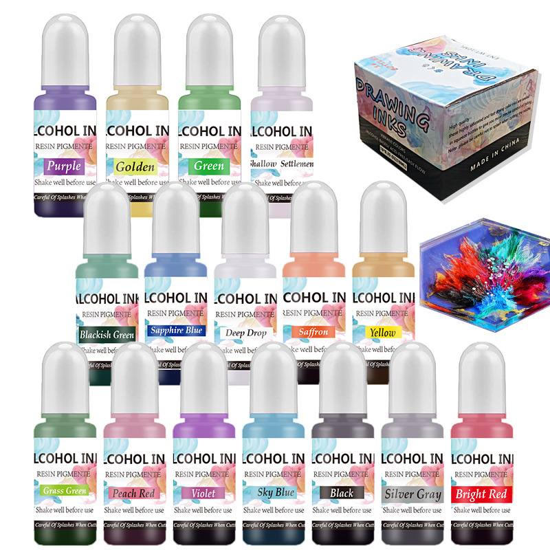 A Set Ink Alcohol Resin Pigmen – обзор и цена Resin Pigment Alcohol Ink
