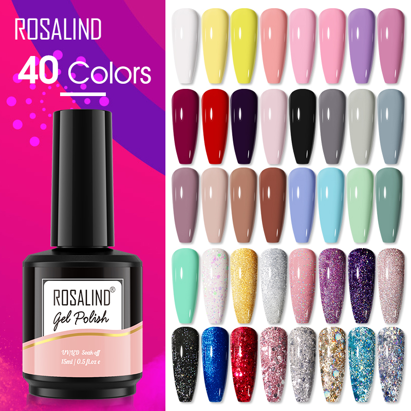 ROSALIND 15ML Glitter Nail Gel – обзор и цена Resin Art Varnish